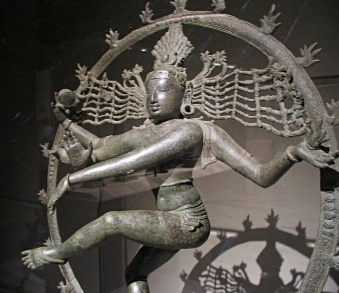 Chola bronze sculpture of Shiva as Nataraja at the Metropolitan Museum of Art