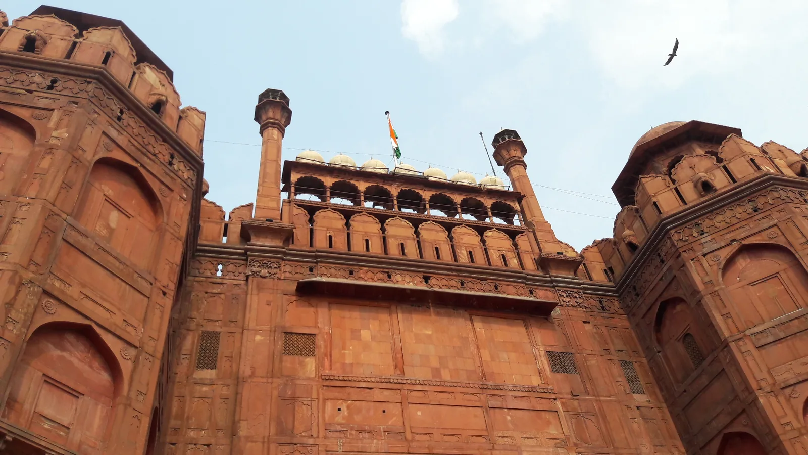 Red Fort in Delhi, built as the palace-fort of Shah Jahan's new capital Shahjahanabad