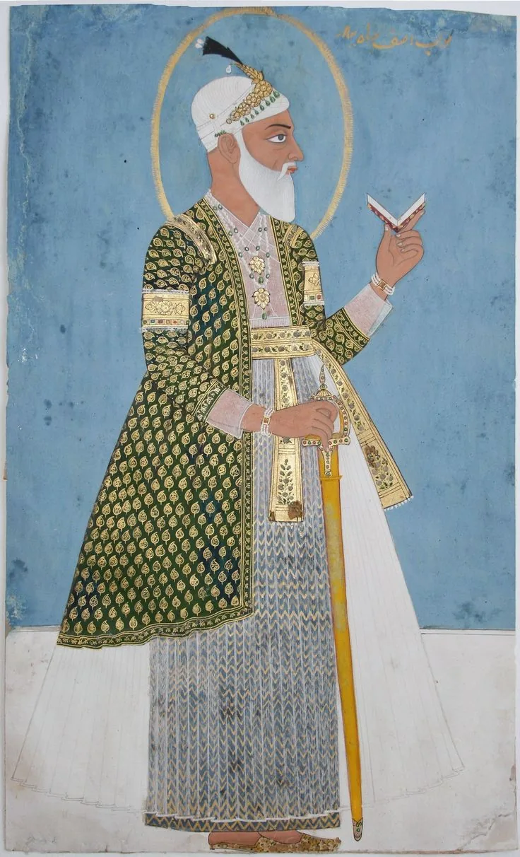 Posthumous portrait of Nizam-ul-Mulk Asaf Jah I, founder of the Hyderabad state