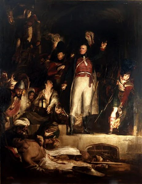Sir David Wilkie's nineteenth-century painting representing the death of Tipu Sultan at Seringapatam