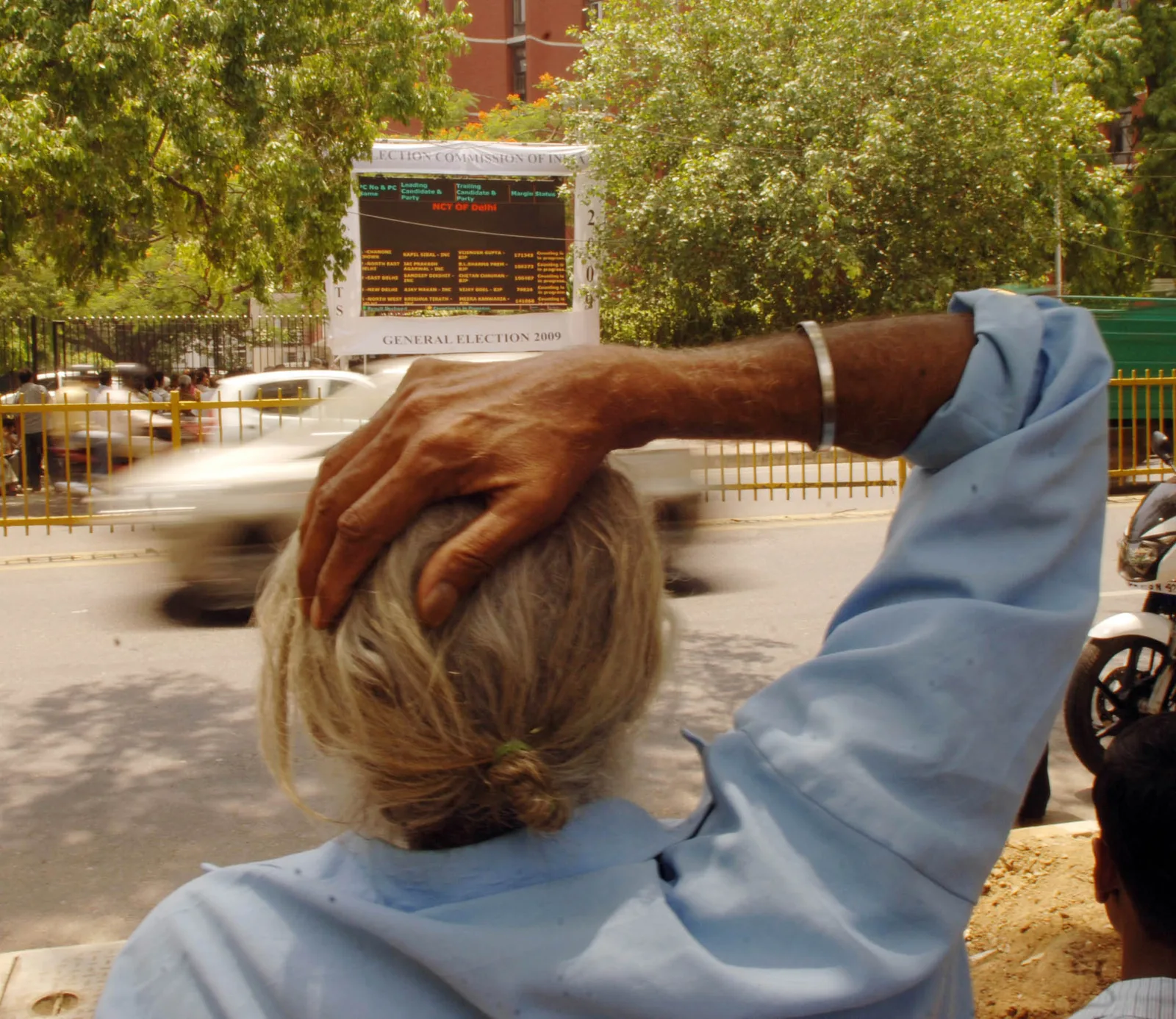 Election Commission of India headquarters context at Nirvachan Sadan during 2009 election results