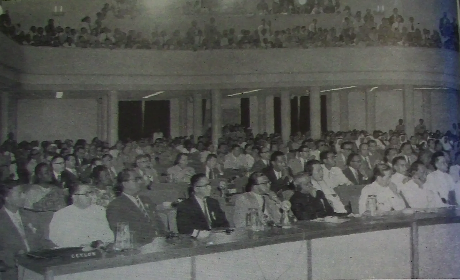 Delegates at the opening meeting of the 1955 Bandung Conference
