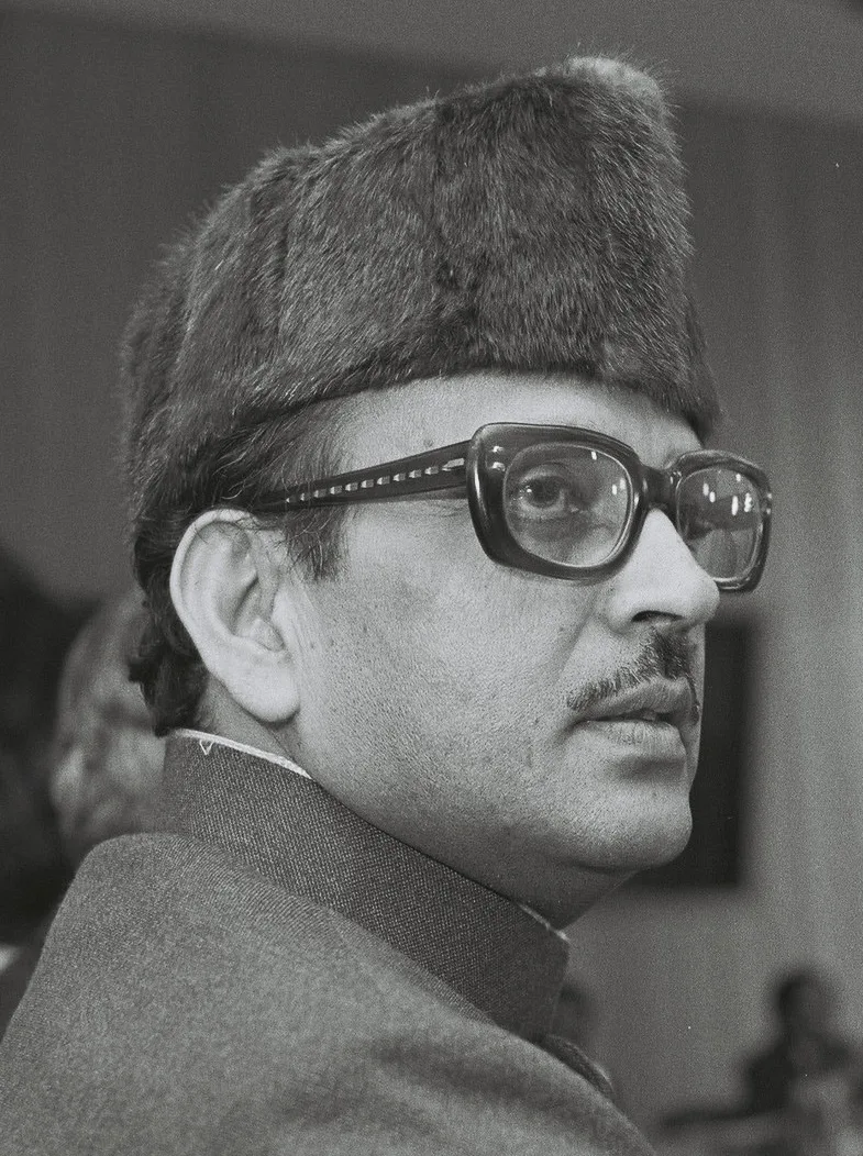 Vishwanath Pratap Singh photographed during an EEC–India meeting in Brussels in 1983