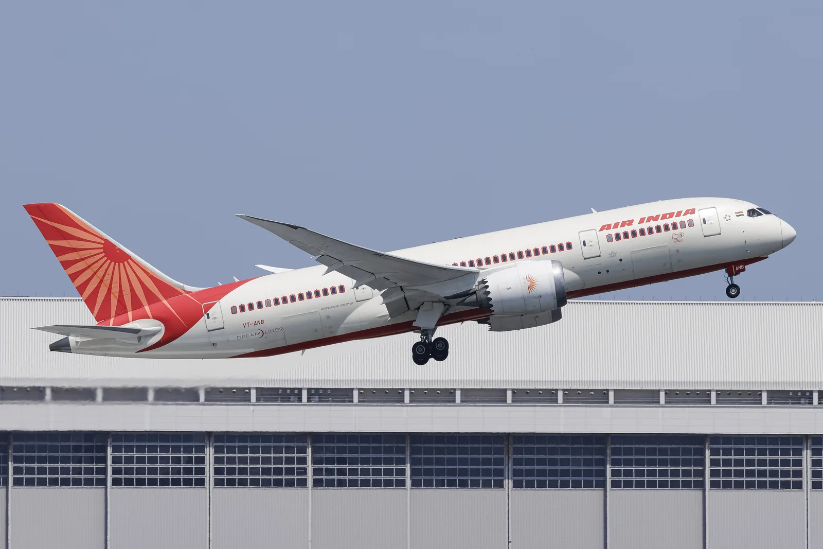 Air India Boeing 787-8 registration VT-ANB, the aircraft later operating Flight AI171, photographed in April 2025