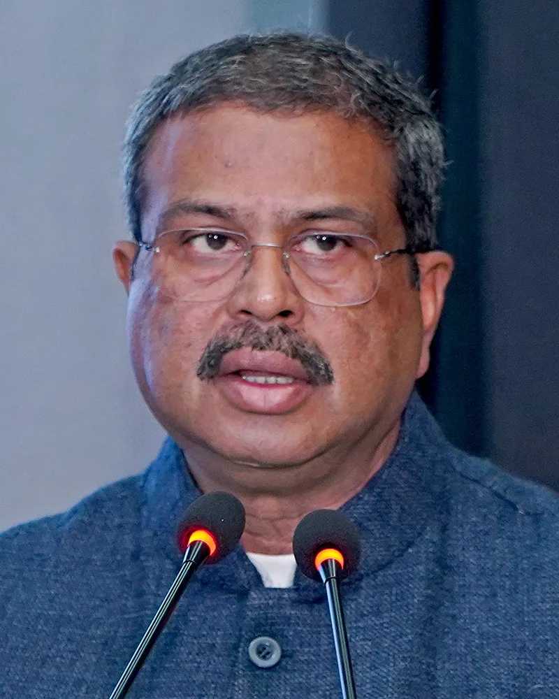 Official portrait of Dharmendra Pradhan, whose resignation as Education Minister was accepted on 25 July 2026