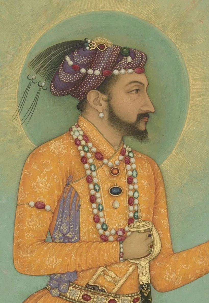 Birth of Shah Jahan: Depiction of Shah Jahan associated with Birth of Shah Jahan.
