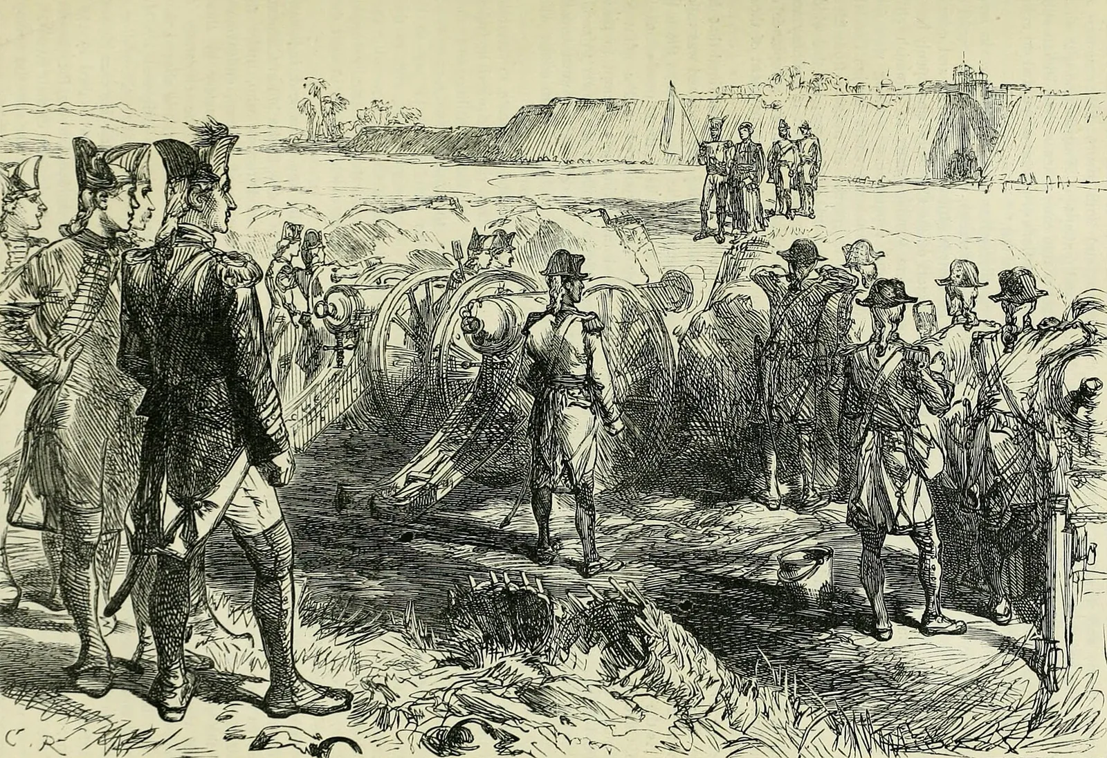 The British capture Pondicherry, India from the French: The British capture Pondicherry, India from the French — verified Wikimedia Commons asset.