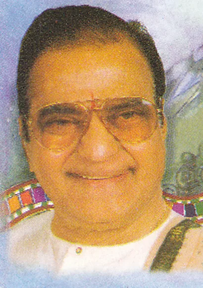 Death of Nandamuri Taraka Rama Rao: A 2000 N. T. Rama Rao commemorative stamp, not a photograph of his death in 1996.