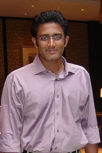Anil Kumble takes all ten wickets in a Test innings: Anil Kumble takes all ten wickets in a Test innings — verified Wikimedia Commons asset.