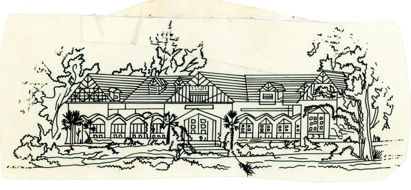 HRH Prince of Wales Edward VIII inaugurates the Prince of Wales Royal Indian Military College in…: Modern architectural illustration of the academic block at Rashtriya Indian Military College (formerly Prince of Wales Royal Indian Military College). Not an image of the Prince of Wales inaugurating the institution in 1922.