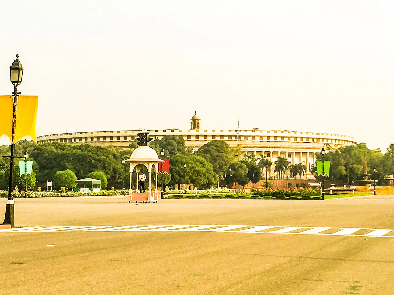 As a measure to curb population growth, the minimum age for marriage in India is raised to 21…: 2016 view of India's old Parliament building, institutional context for marriage-age policy and legislation; not a photograph of the 1976 decision or debate.