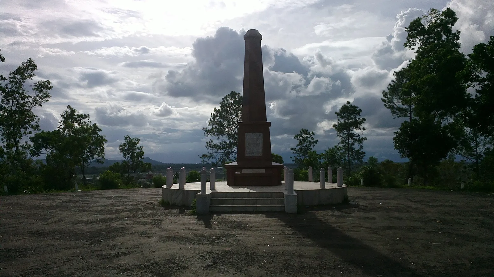 The Battle of Khongjom was fought in Manipur: 2012 photo of the memorial to the 1891 Khongjom battle; not a photograph of the battle itself.