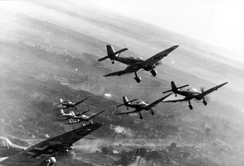 World War II: Depiction of World War II associated with World War II.