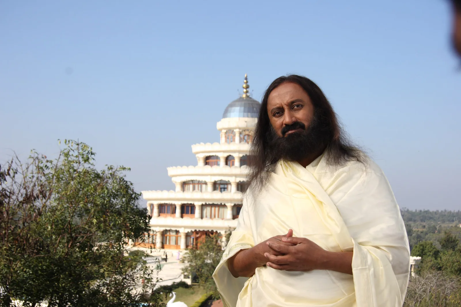 Birth of Sri Sri Ravi Shankar: A 2009 photograph of spiritual teacher Sri Sri Ravi Shankar; not an image of his 1956 birth.