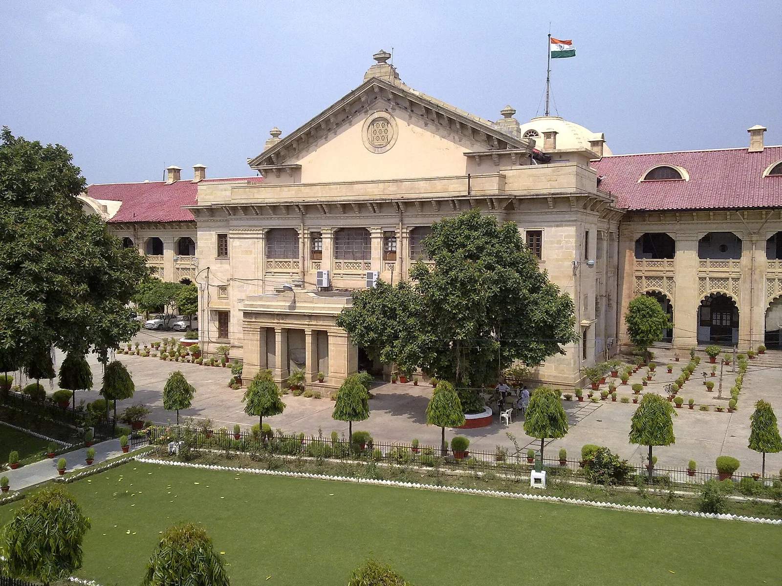 The Agra High Court is established (later shifted to the Allahabad High Court): Modern Allahabad High Court building, institutional successor to the 1866 High Court first established at Agra; not the original Agra building.