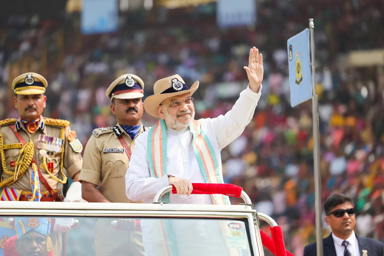 The force that became the CRPF is established: Photograph of a much later CRPF Raising Day celebration; not a 1939 formation photograph.