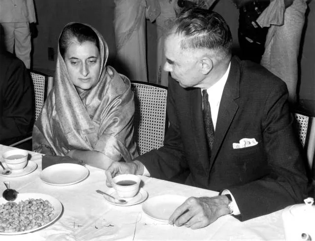 Birth of Homi Nusserwanji Sethna (Indian Nuclear Scientist): Photograph from the 1967 Bhabha Atomic Research Centre dedication in Trombay. Homi N. Sethna is shown alongside Vikram Sarabhai, Indira Gandhi and Glenn T. Seaborg. It is decades after Sethna's 1924 birth, not a birth photograph.