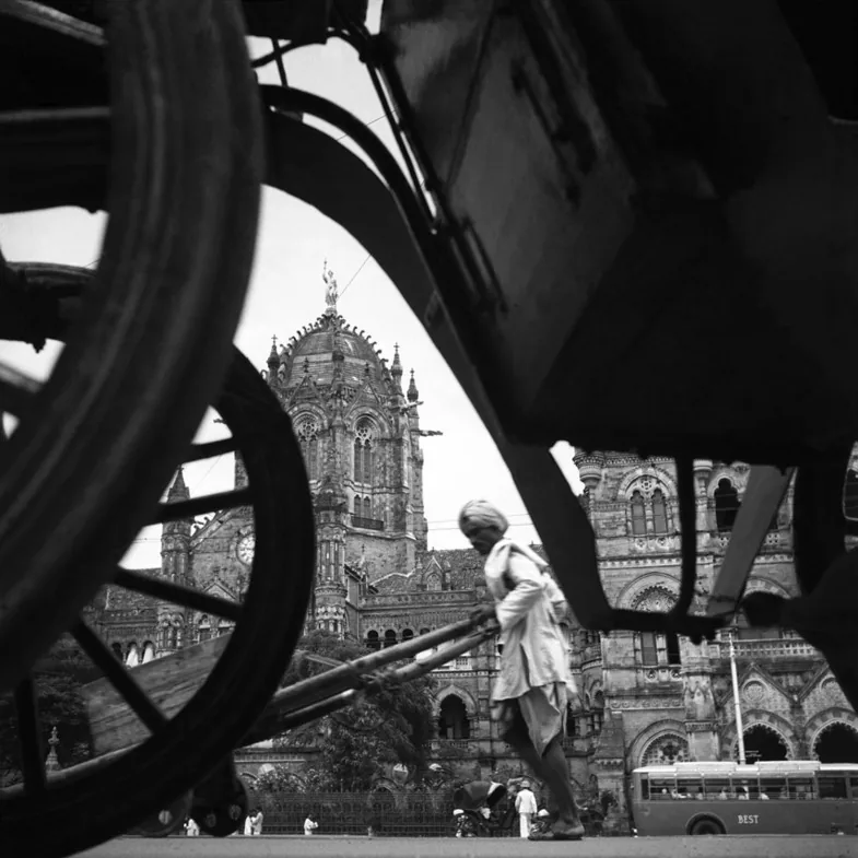 Street violence between Muslims and Hindus erupts in Bombay: Authentic 1940 photograph of Victoria Terminus in Bombay, geographical and period context for September 1946 communal street violence; no violence is depicted and it should not be described as a riot photograph.