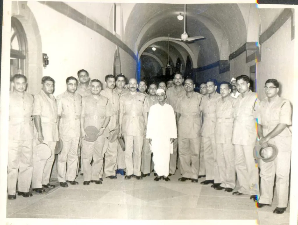 Birth of Lal Bahadur Shastri is born: Lal Bahadur Shastri at Mount Abu in June 1963 with IPS officers; not a 1904 birth photograph.