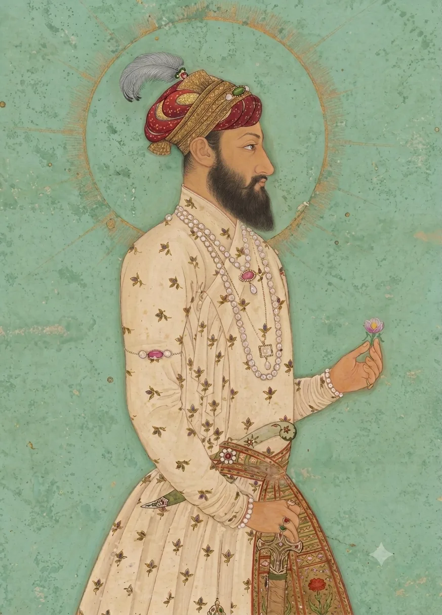 Birth of Bahadur Shah I: Depiction of Bahadur Shah I associated with Birth of Bahadur Shah I.