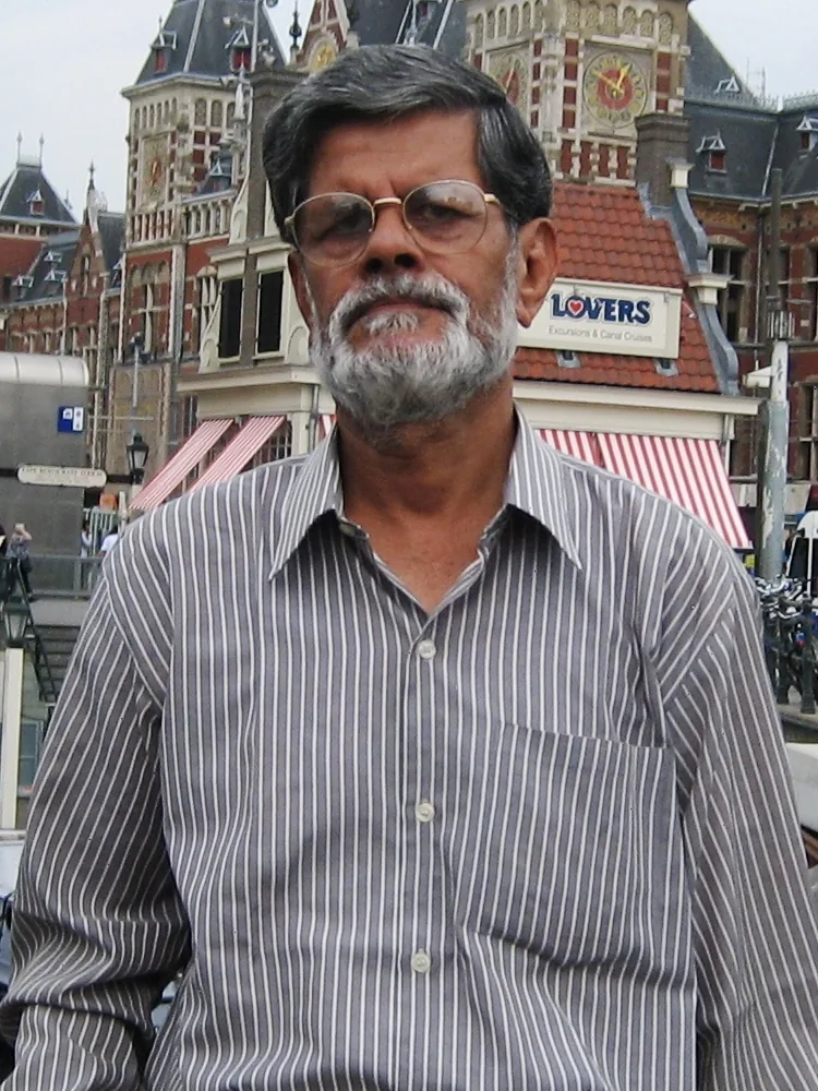 The Hungry generation Movement is launched in Calcutta, India: 2009 portrait of Malay Roy Choudhury; a founder of the 1961 Hungry Generation, not the movement's actual inauguration.