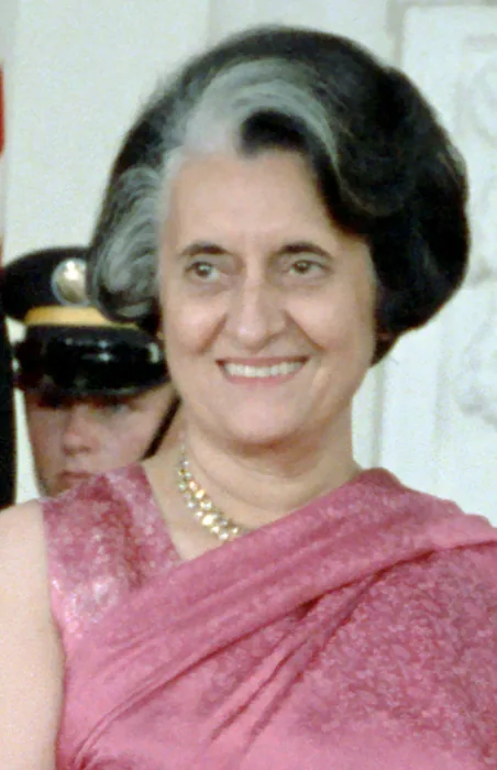 Indira Gandhi is re-elected to the Indian parliament: Photograph of Indira Gandhi on a United States visit in 1982; later than the 1978 parliamentary by-election referenced by this event.