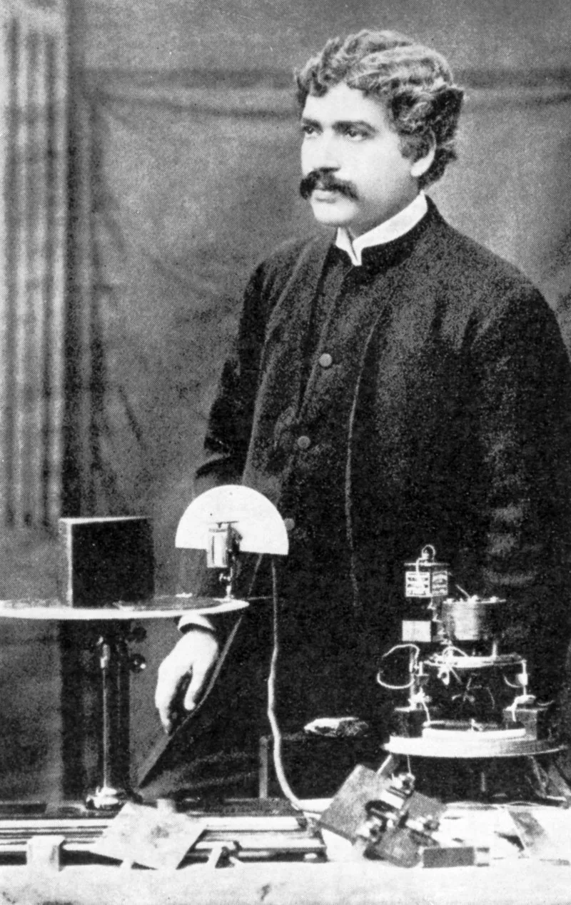 Birth of Jagadish Chandra Bose is born: Depiction of Jagadish Chandra Bose associated with Birth of Jagadish Chandra Bose is born.