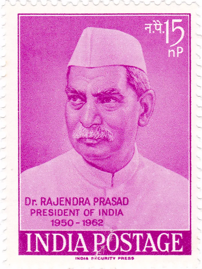 Birth of Rajendra Prasad is born: A 1962 stamp honoring Rajendra Prasad, not an image from his 1884 birth.