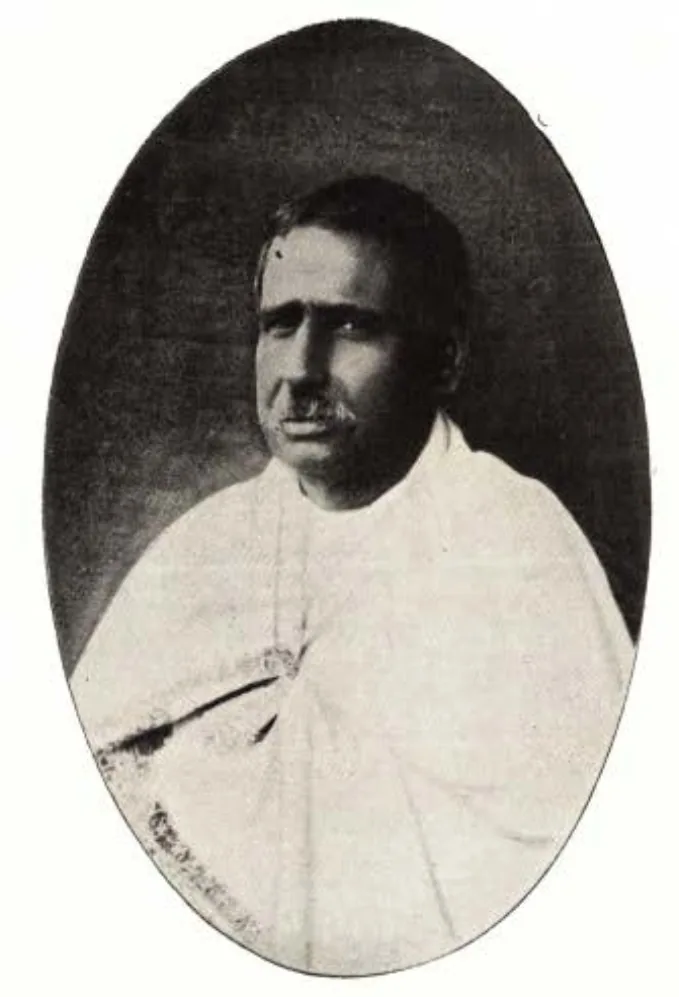 Birth of Haraprasad Shastri: Pre-1923 photograph of Haraprasad Shastri, who was born in 1853; not a birth-scene photograph.